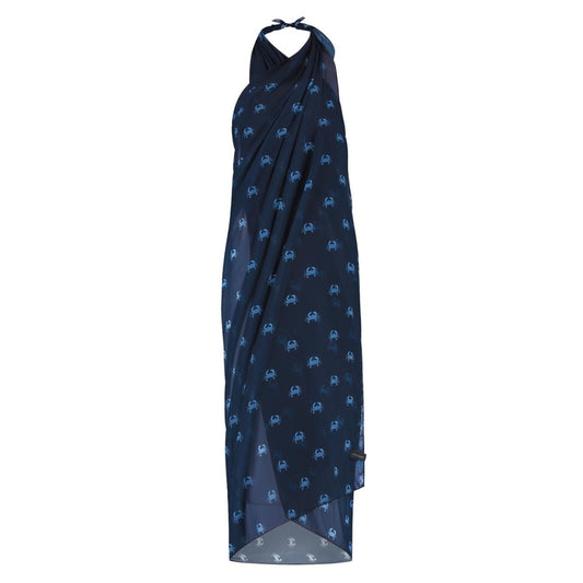 Krab, Blauw, Dames omslagdoek