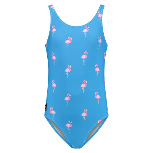 Flamingo, Royal Blue, Meisjes badpak