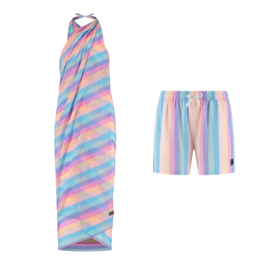 Rainbow, Moeder en zoon zwemkleding