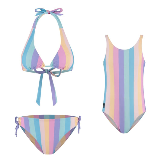 Rainbow, Moeder en dochter bikini/badpak