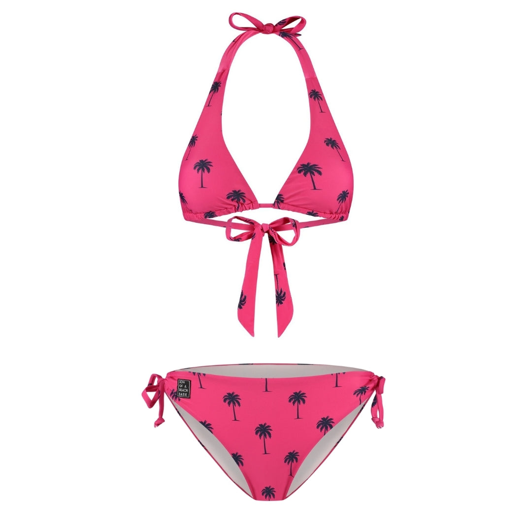 Palmboom, Roze, Dames Bikini