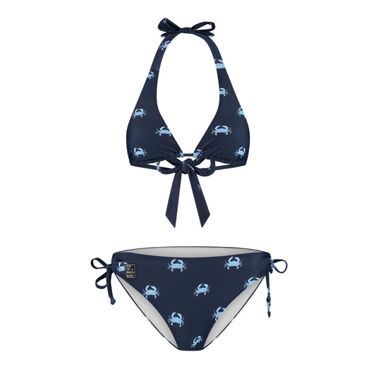 Krab, Blauw, Dames Bikini