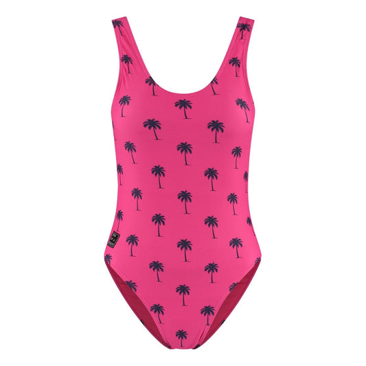 Palmboom, Roze, Dames Badpak